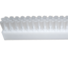 Spazzola in polietilene rivestita in nylon bianco