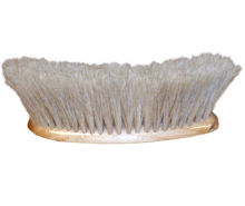 Wooden brush for sweeping up crumbs, with horsehair