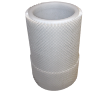 Cylindrical brush in isotactic polypropylene, covered by nylon